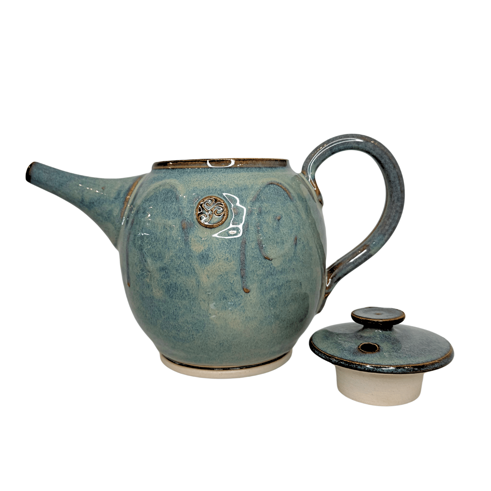 Triskele Teapot Handmade Irish Pottery - The Celtic Gift Store - Drinkware