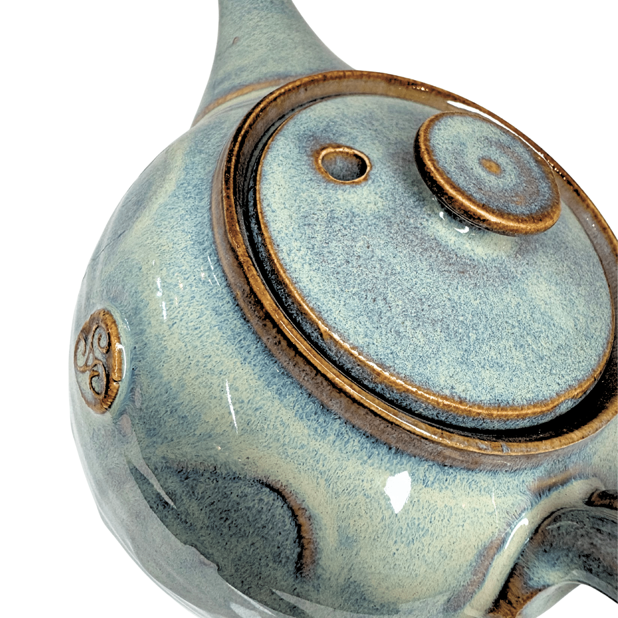 Triskele Teapot Handmade Irish Pottery - The Celtic Gift Store - Drinkware