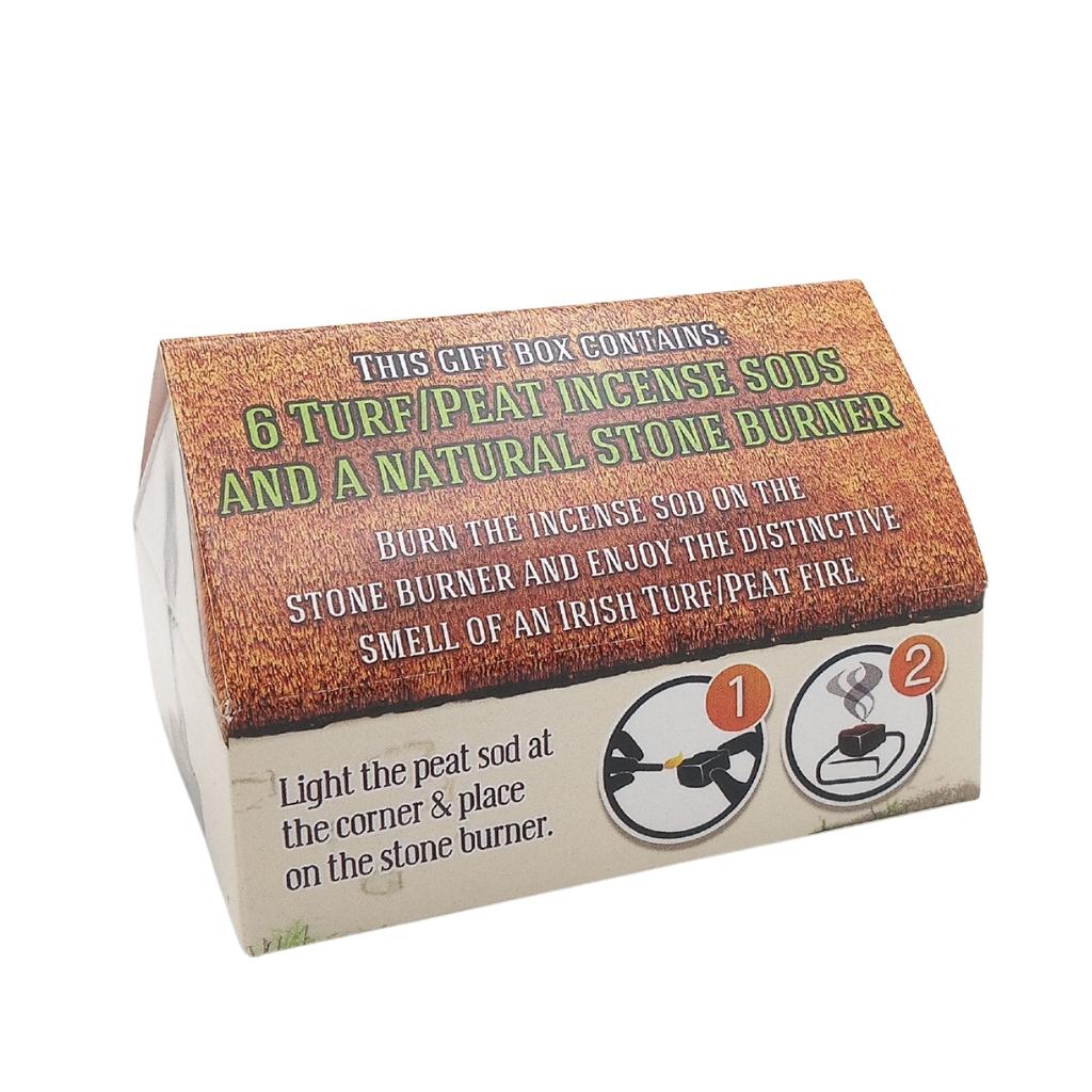 Turf Cottage Box - Peat Incense & Burner