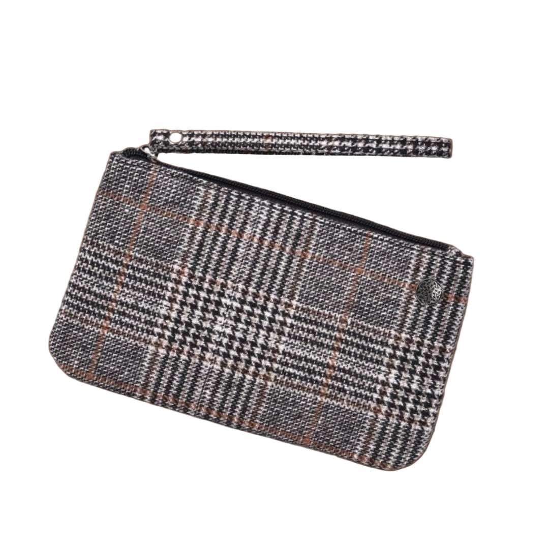 Tweed Wristlet with Celtic Button - The Celtic Gift Store - Handbags