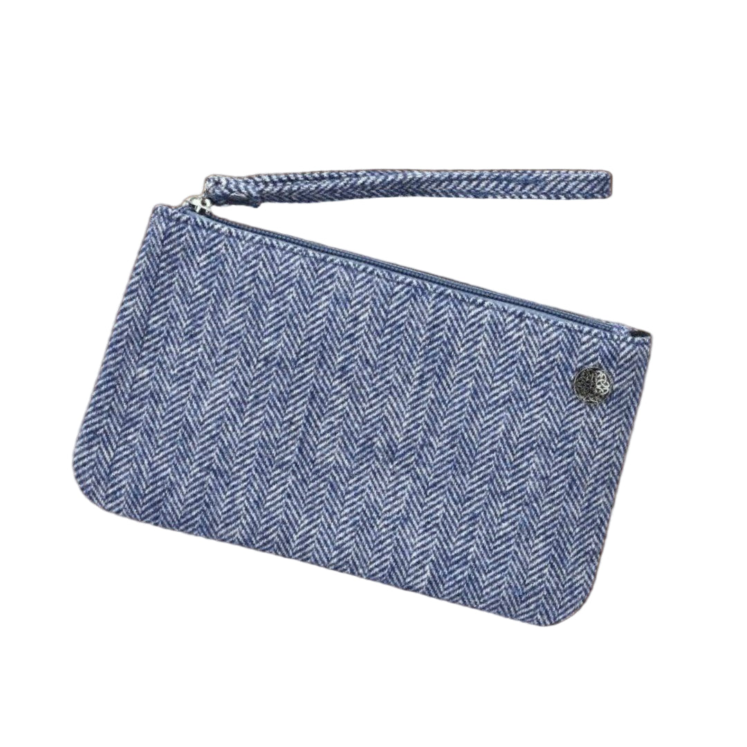 Tweed Wristlet with Celtic Button - The Celtic Gift Store - Handbags
