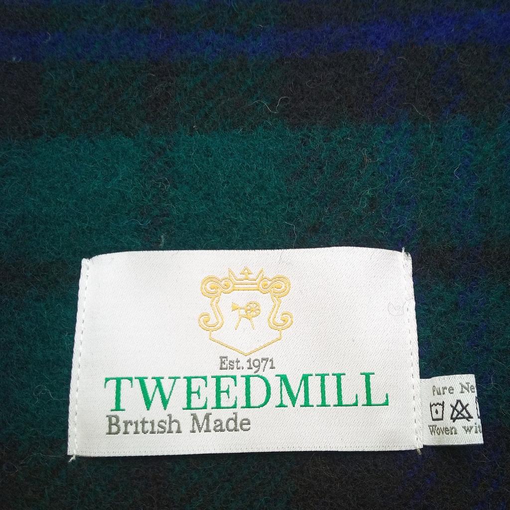 Tweedmill Blackwatch Tartan Wool Throw Expertly Crafted from 100% Pure Wool