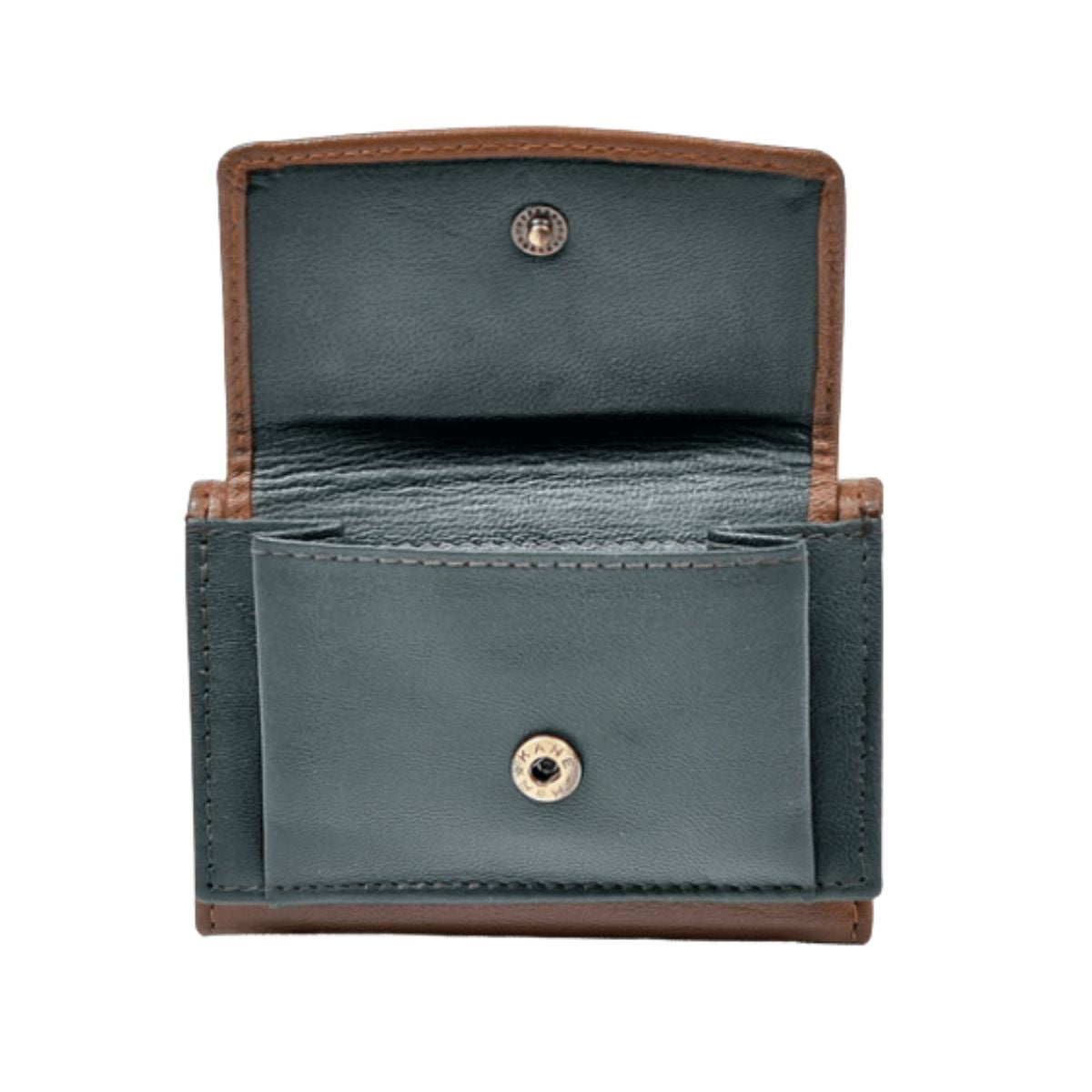 Two Tone Irish Leather Shamrock Tri - Fold Wallet
