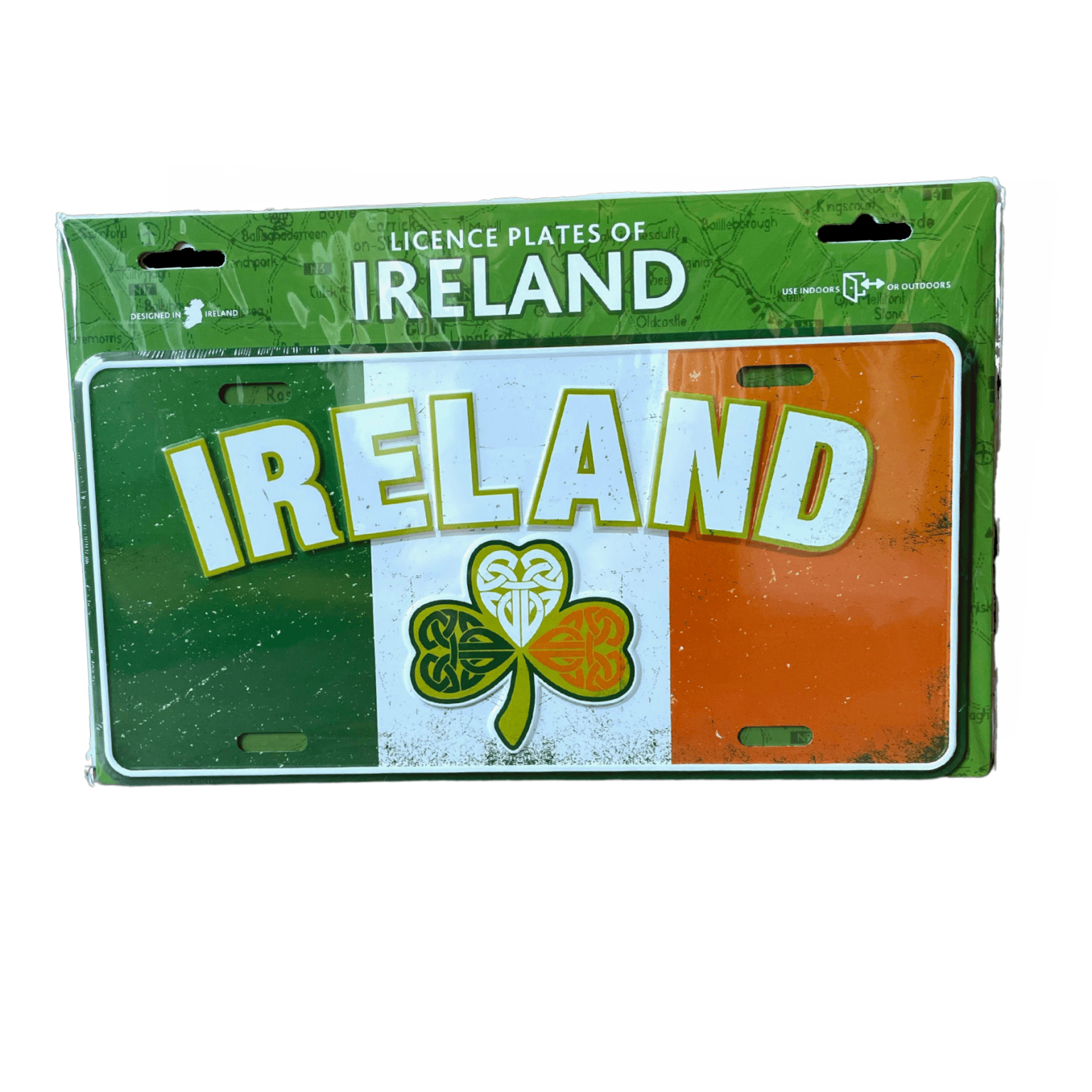 Vintage Ireland USA Car Plate - The Celtic Gift Store - Decor