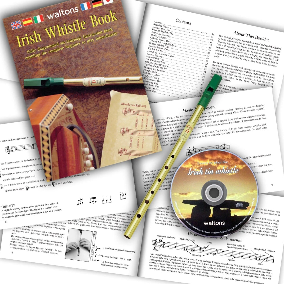 Waltons Irish Tin Whistle | CD Pack