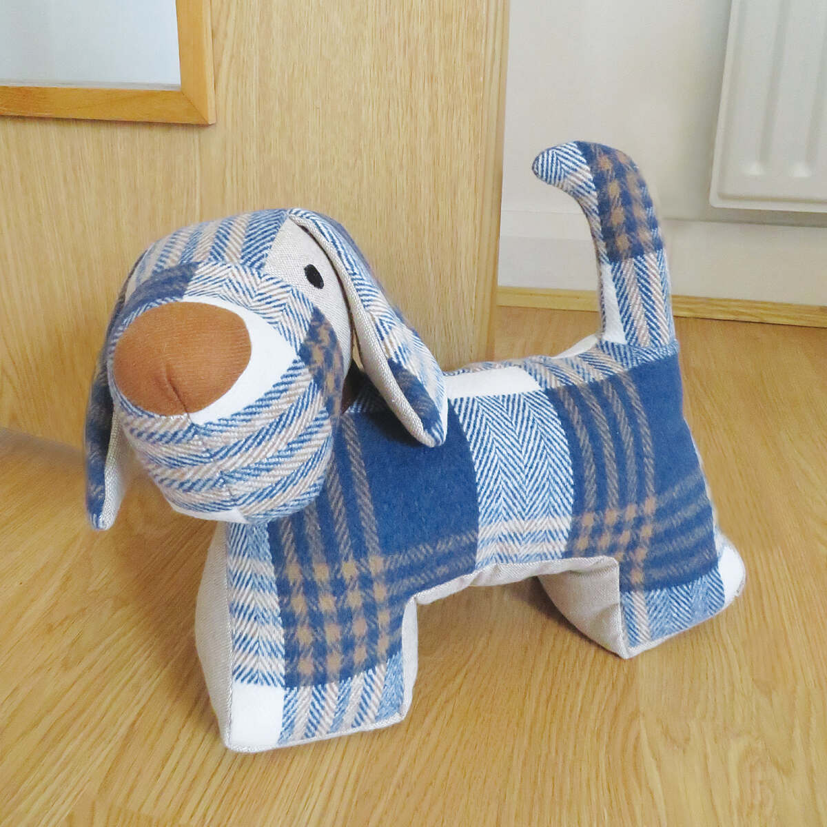 Weighted Blue Tweed Dog Doorstop - The Celtic Gift Store - Decor