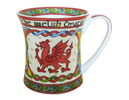Welsh Dragon Mug - Welsh Weave - The Celtic Gift Store - Drinkware