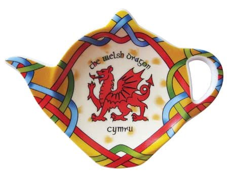 Welsh Dragon Teabag Holder - Welsh Weave - The Celtic Gift Store - Tableware