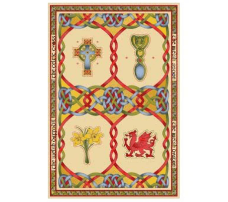 Welsh Tea Towel & Pot Holder Set - Welsh Weave - The Celtic Gift Store - Kitchenware