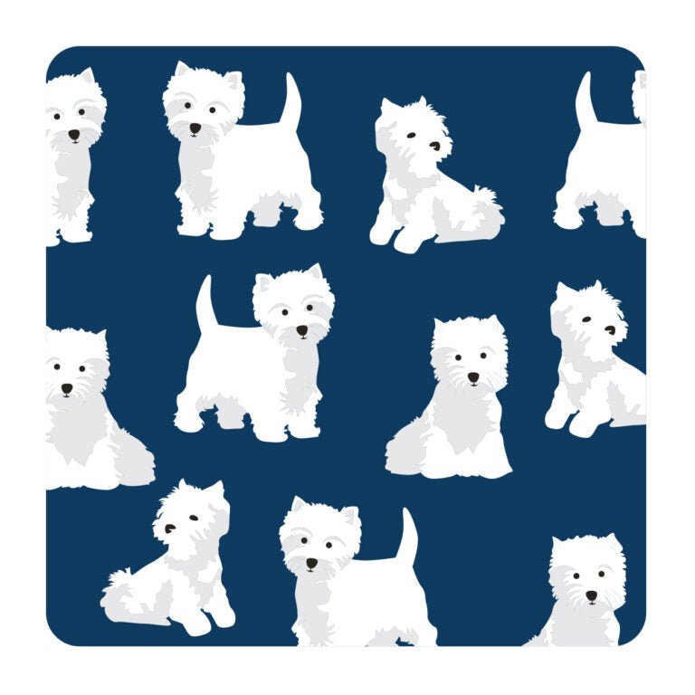 West Highland White Terrier Coaster - The Celtic Gift Store - Tableware