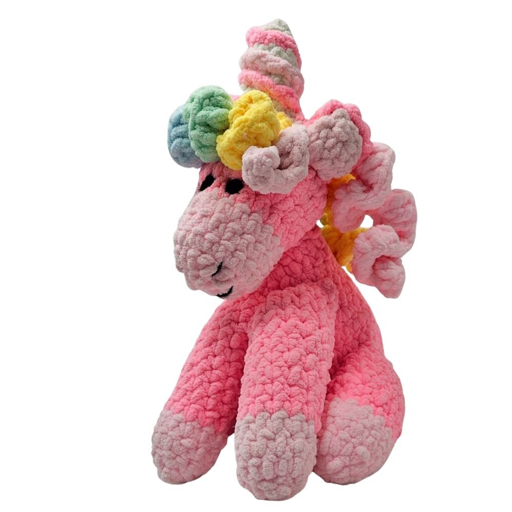 Wonky Woolins Crocheted Unicorn Stuffed Animal