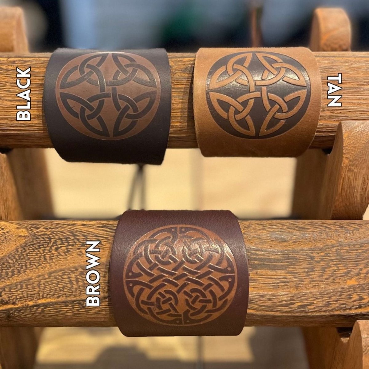 Woods Leather Knot Cuff