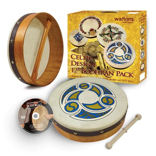 12" Bodhrán Pack - Trinity Design - The Celtic Gift Store - Toys & Games