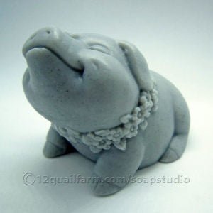 12 Quail Farm Pig Soap - Grey - The Celtic Gift Store - Beauty and Wellness