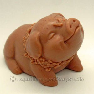 12 Quail Farm Pig Soap - Pink - The Celtic Gift Store - Beauty and Wellness