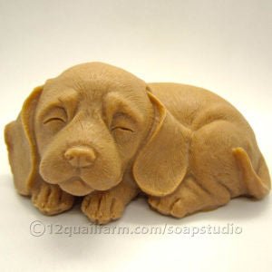 12 Quail Farm Puppy Dog Soap - Hazel - The Celtic Gift Store - Beauty and Wellness