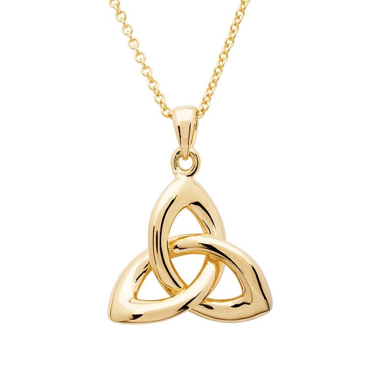 14k Gold Vermeil Trinity Knot Necklace - The Celtic Gift Store - Necklaces