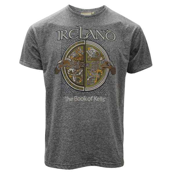 Book of Kells Grey Grindle Ireland T-Shirt