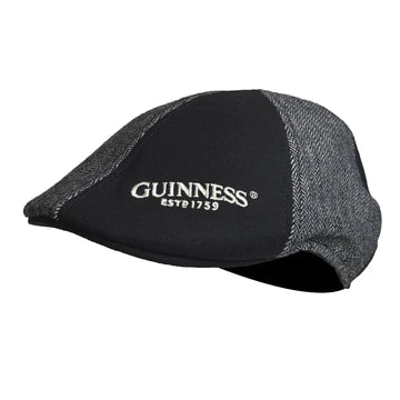 Guinness Black and Grey Paneled Wool Ivy Cap