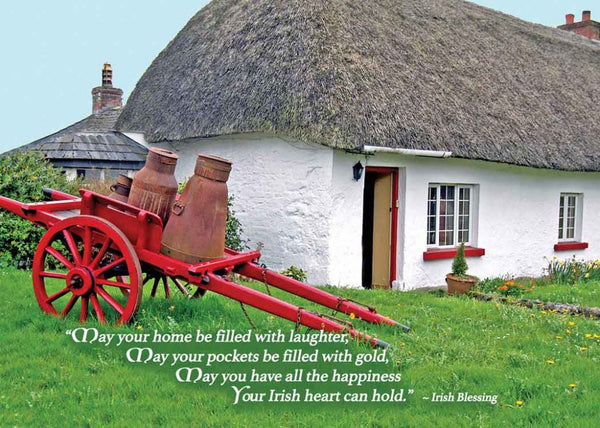 Irish Milk Cart Card