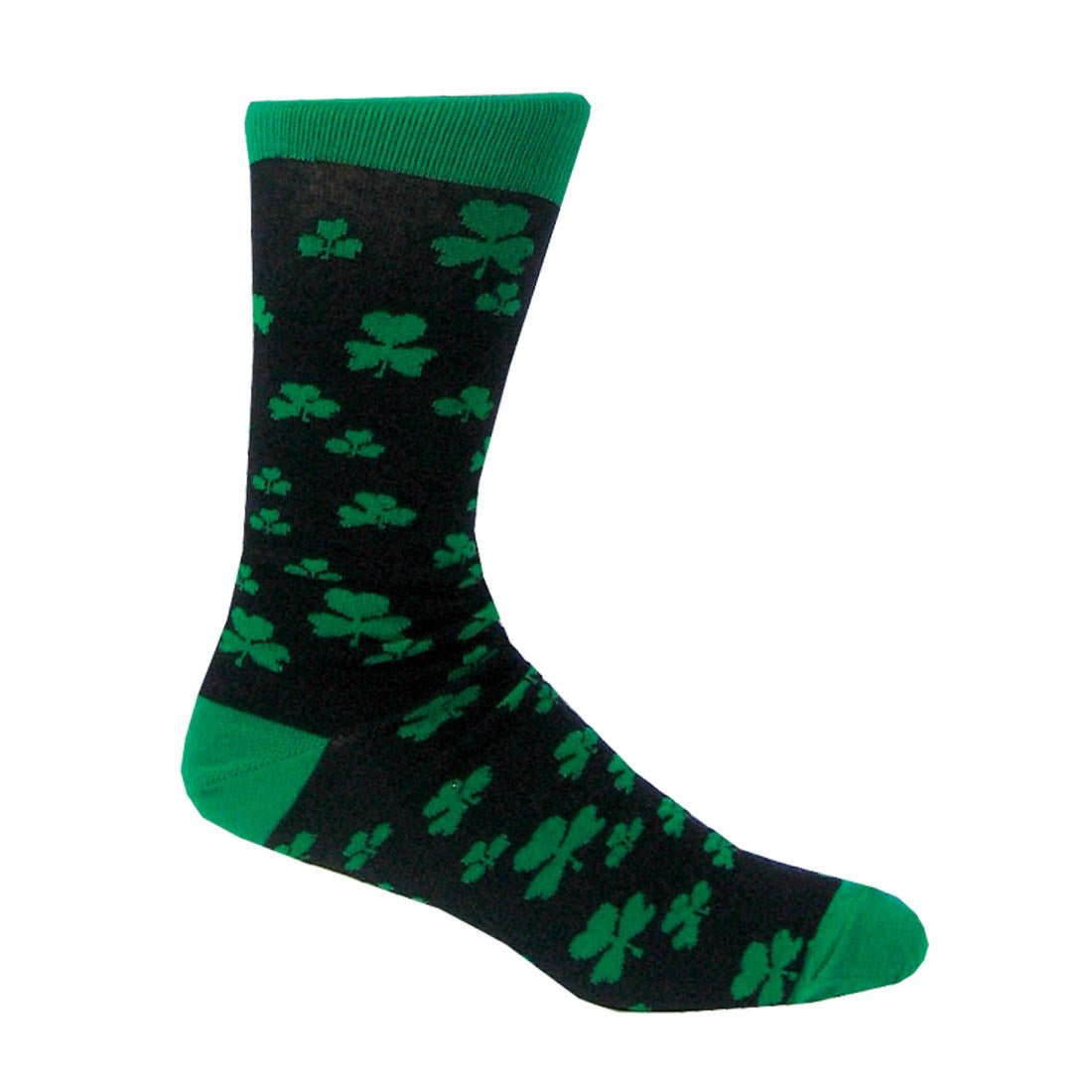 Black Adult Shamrock Sock - The Celtic Gift Store - 
