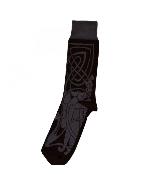 Grey/Black Celtic Socks