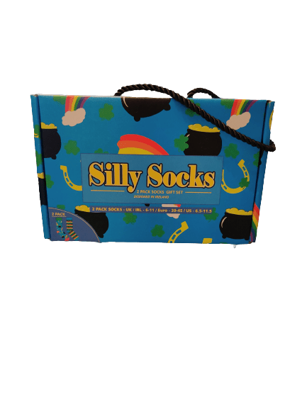 Blue and Black Rainbow Lucky Socks - 2 Pack - The Celtic Gift Store - Socks