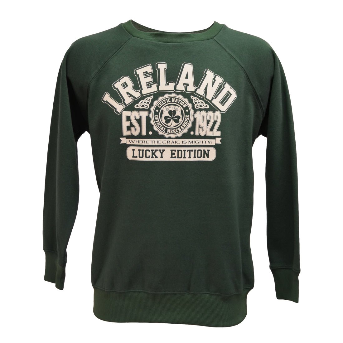 Bottle Green Ireland Sweatshirt - The Celtic Gift Store - Clothing