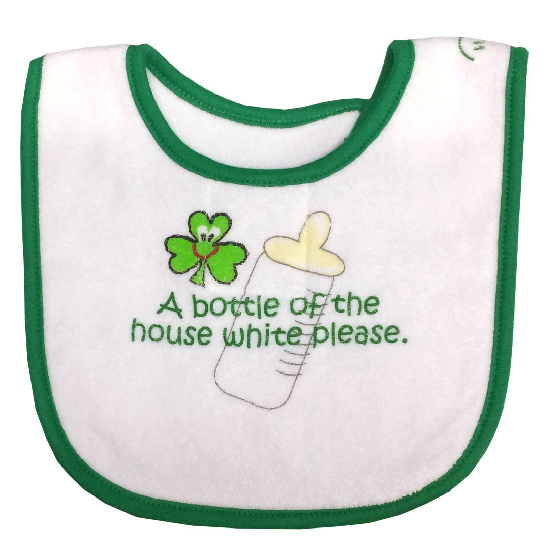 Bottle of the House White Bib - The Celtic Gift Store - 