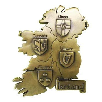 Bronze Provinces of Ireland Plaque | Historical Map Art – The Celtic ...
