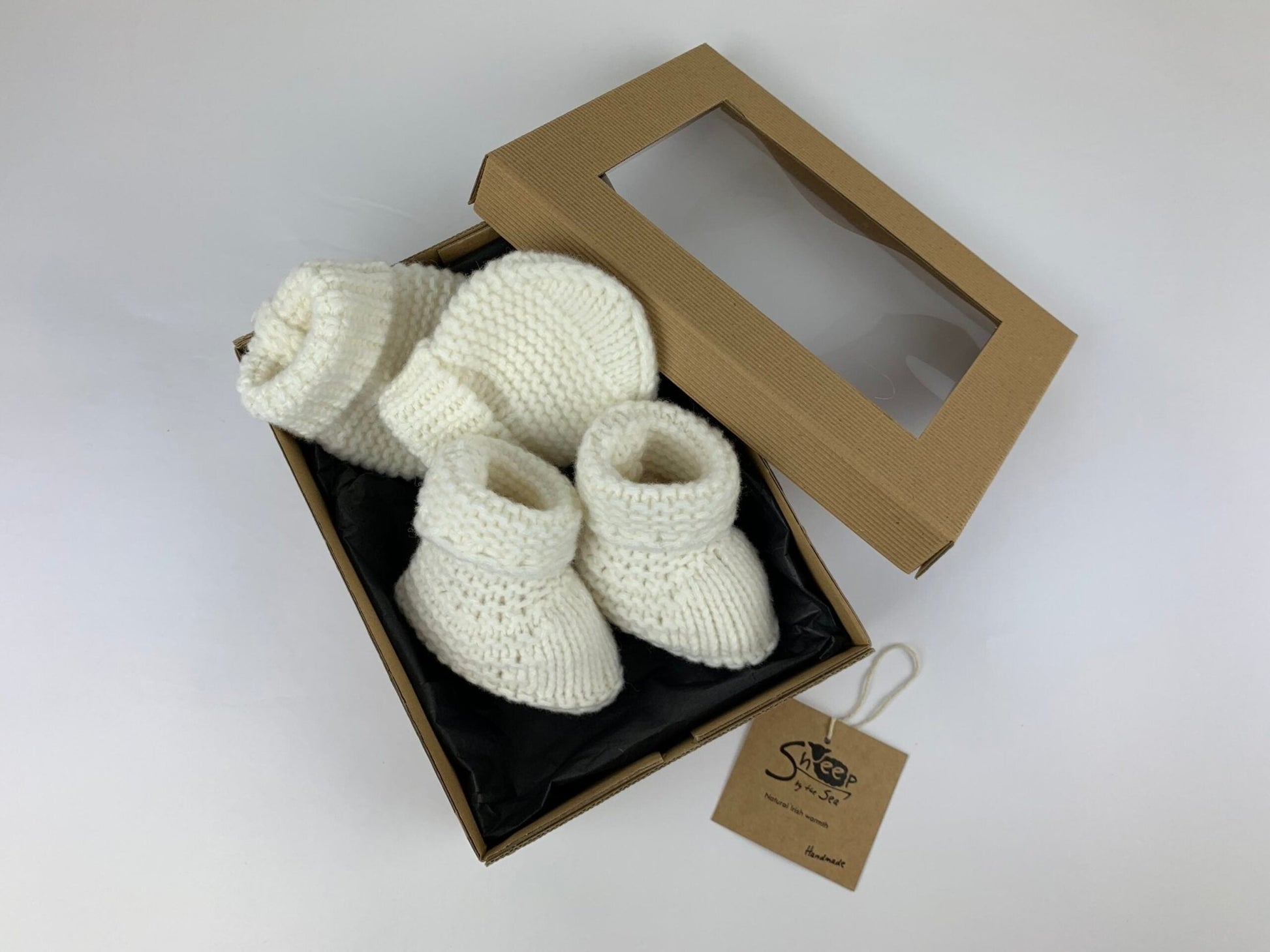 Cashmere Mittens and Booties Newborn Set. - The Celtic Gift Store - 