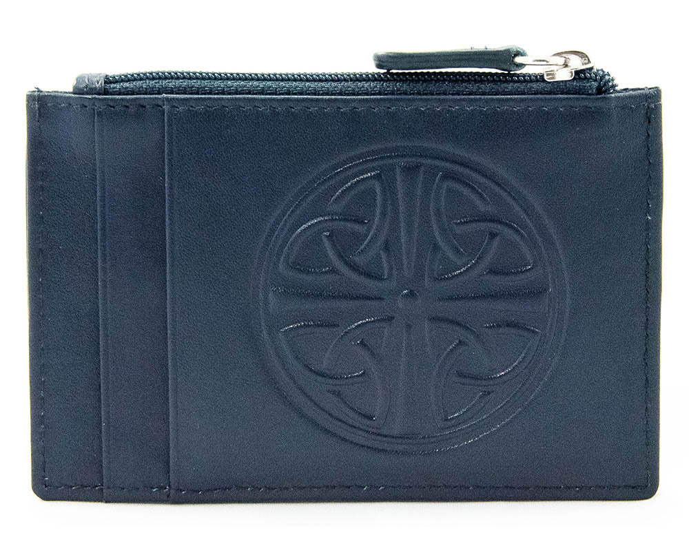 Celtic Knot Leather Wallet - Navy - The Celtic Gift Store - Wallets