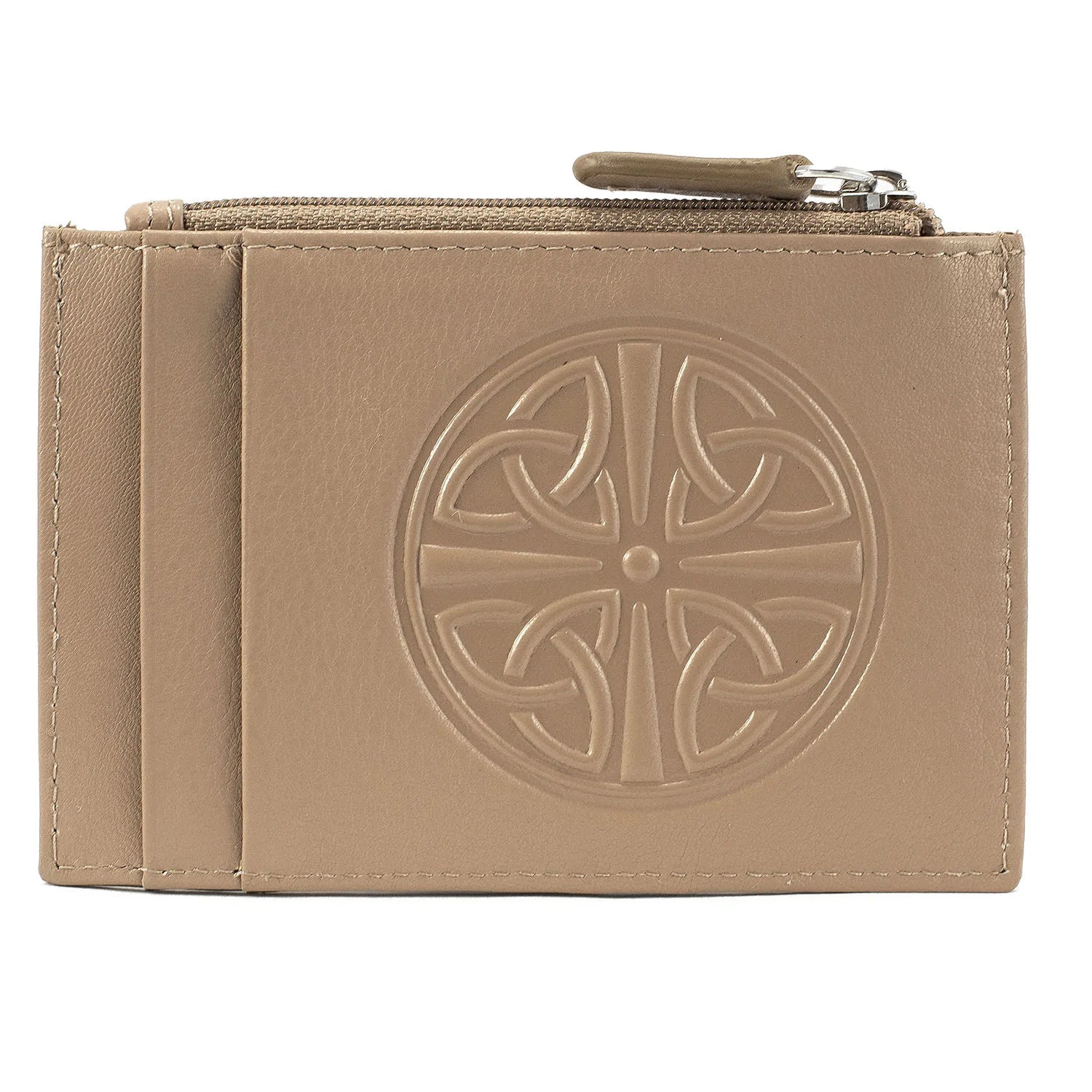 Celtic Knot Leather Wallet - Taupe - The Celtic Gift Store - Wallets
