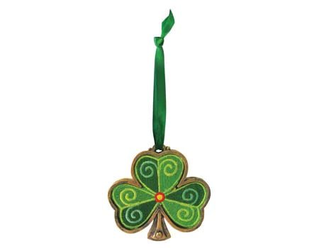 Celtic Threads Embroidered Shamrock Ornament - The Celtic Gift Store - Decor
