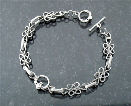 Claddagh Infinity Love Knot Bracelet