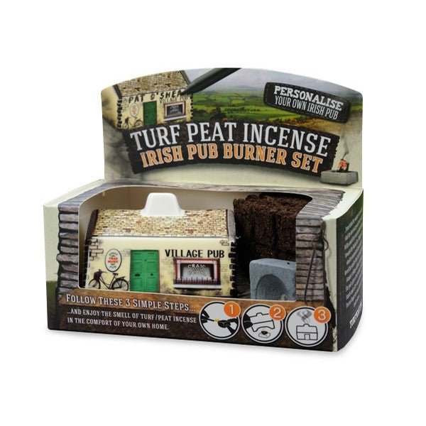 Ceramic Irish Pub Turf Peat Incense Burner - The Celtic Gift Store - Candles, Wax Melts, Incense