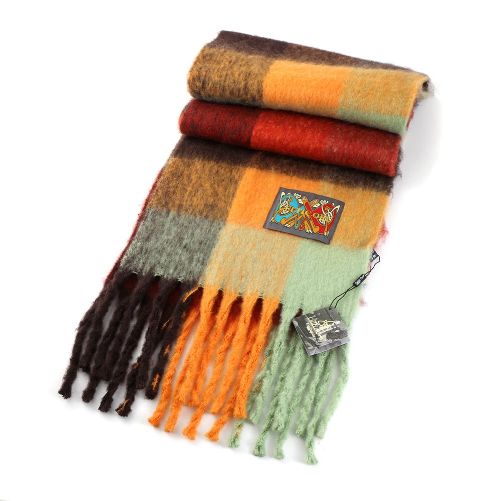 Brown & Rust Scarf | Irish Wool Blend Wrap – The Celtic Gift Store