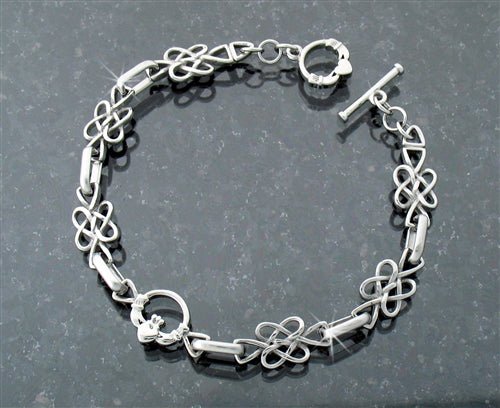 Claddagh Infinity Love Knot Bracelet - The Celtic Gift Store - 