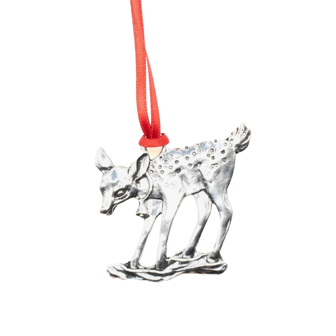 Classic Christmas Decoration in Pewter - Deer - The Celtic Gift Store - Holiday