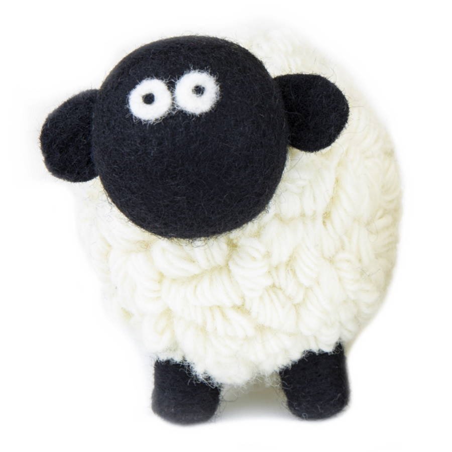 Collectible Knitted Sheep - Black Faced Mountain Sheep (Large) - The Celtic Gift Store - Decor