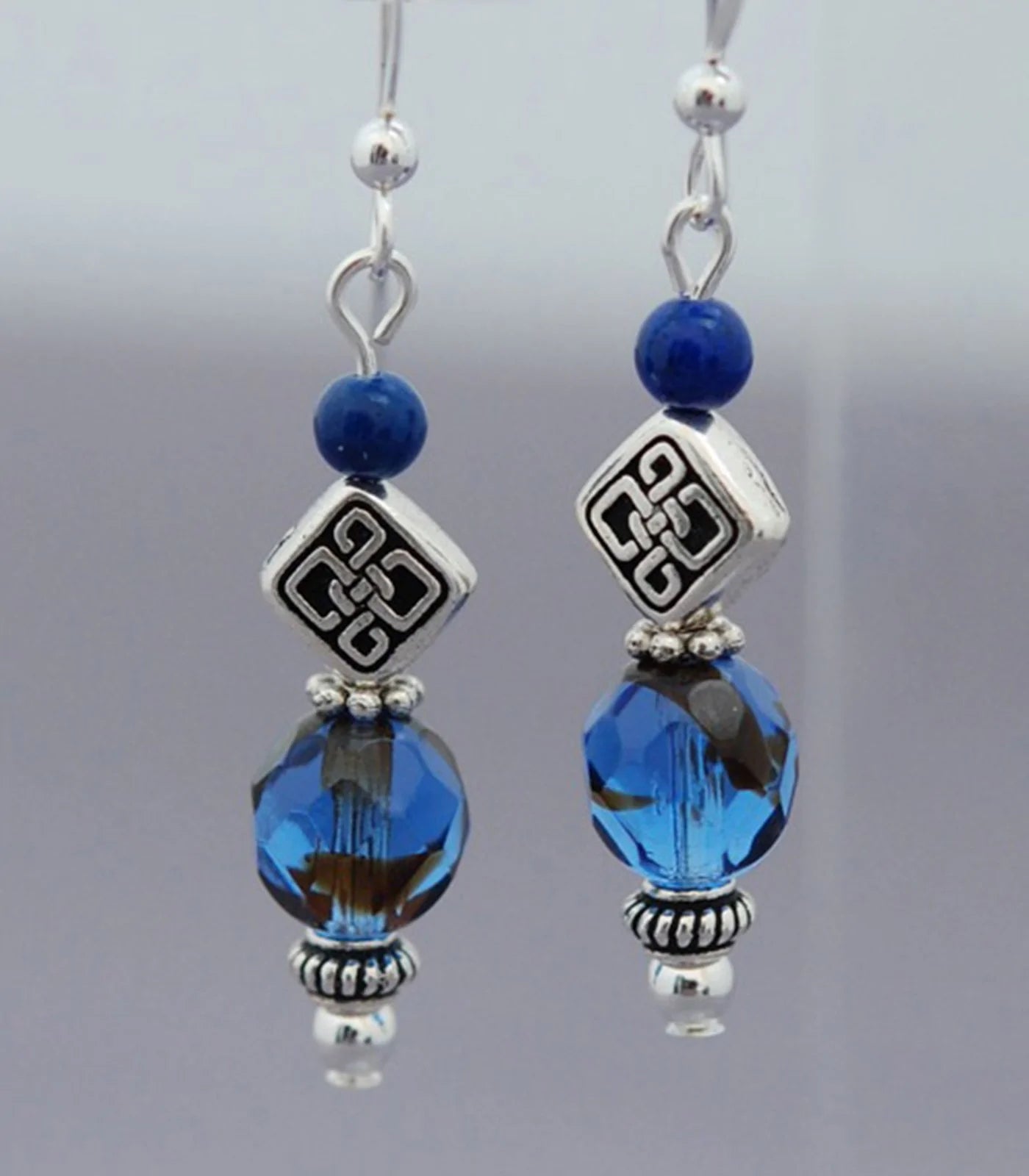 Cruthú Lapis Lazuli Lady of the Lake Earrings - The Celtic Gift Store - Earrings