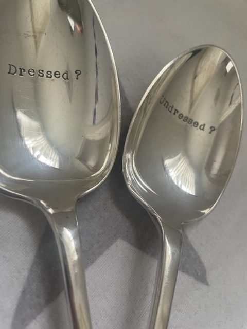 'Dressed?/Undressed?' Serving Spoon Set