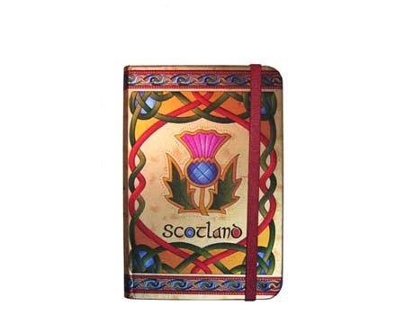 Embossed Scottish Thistle Notebook - Scottish Weave - The Celtic Gift Store - Books