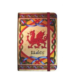Embossed Welsh Dragon Notebook - Welsh Weave - The Celtic Gift Store - Notebooks