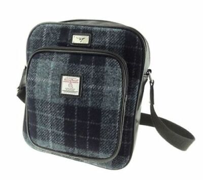 Glen Appin Grey and Black Tartan Harris Tweed Travel Bag - The Celtic Gift Store - Handbags