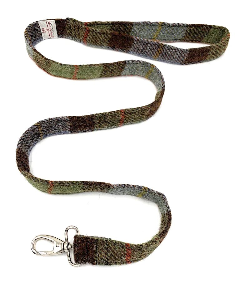 Glen Appin MacLeod Tartan Harris Tweed Dog Collar and Lead - The Celtic Gift Store - Pet Supplies