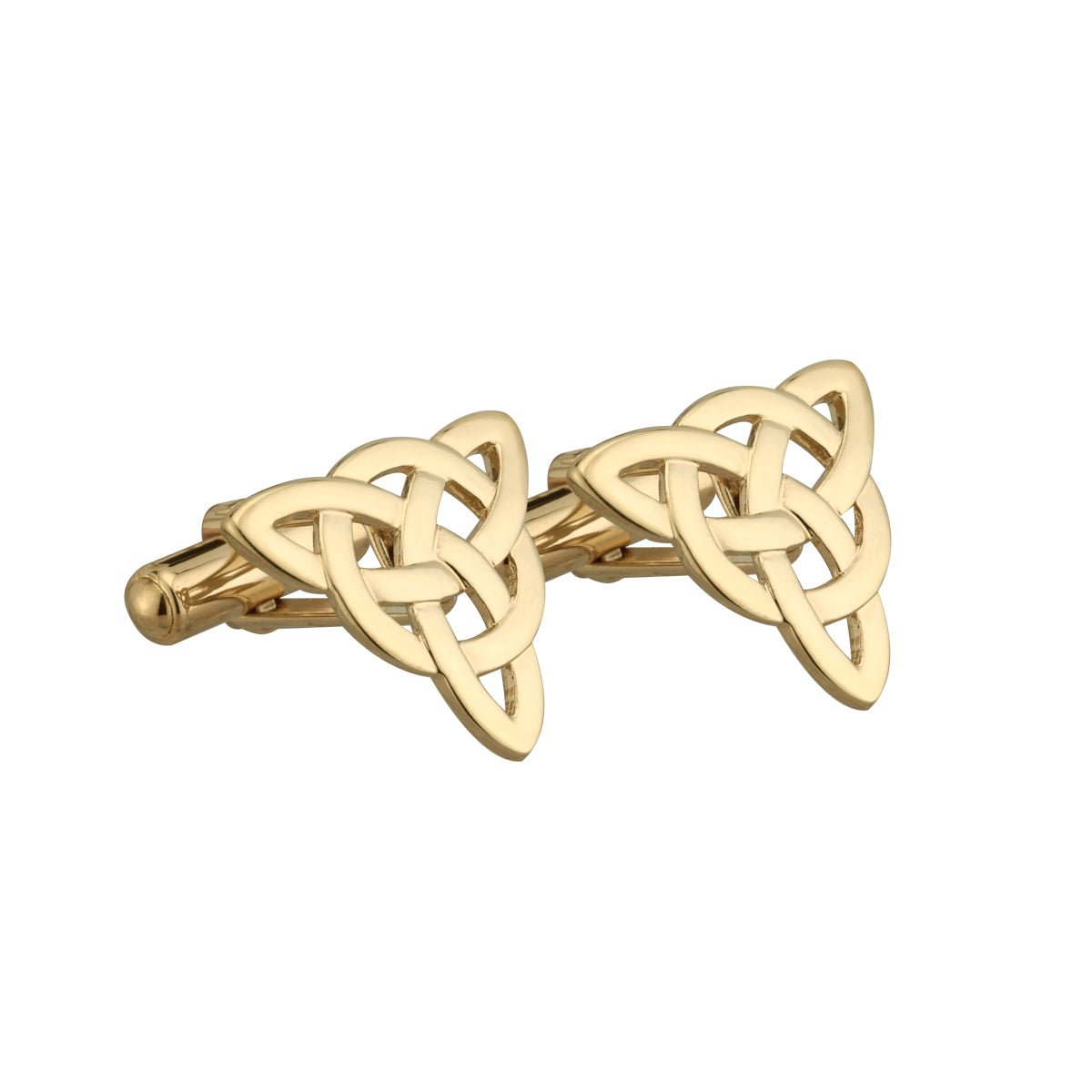 Gold Plated Men's Irish Celtic Knot Cufflinks - The Celtic Gift Store - Jewelry