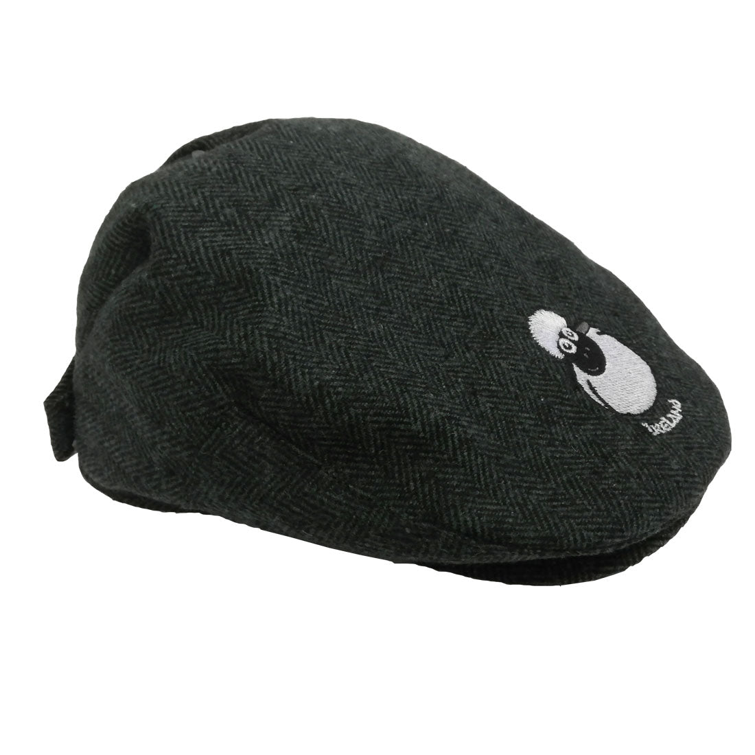 Green Herringbone Sheep Kid's Flat Cap - The Celtic Gift Store - 