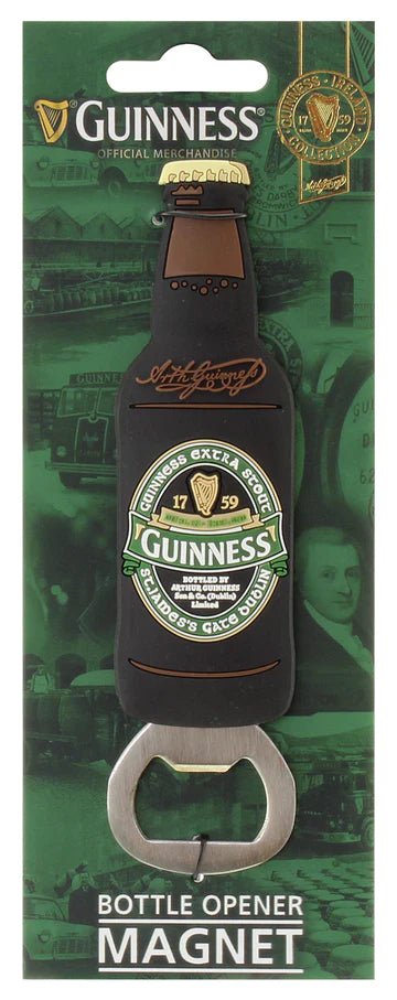 Guinness Bottle Opener Magnet - PVC Ireland Collection - The Celtic Gift Store - Decor