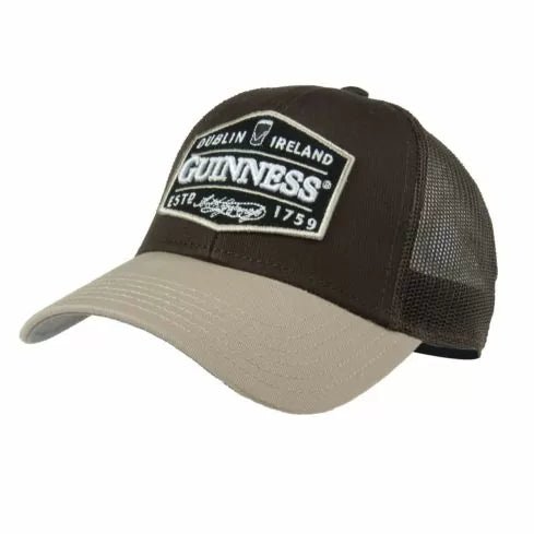 Guinness Brown Trucker Cap - The Celtic Gift Store - Hats